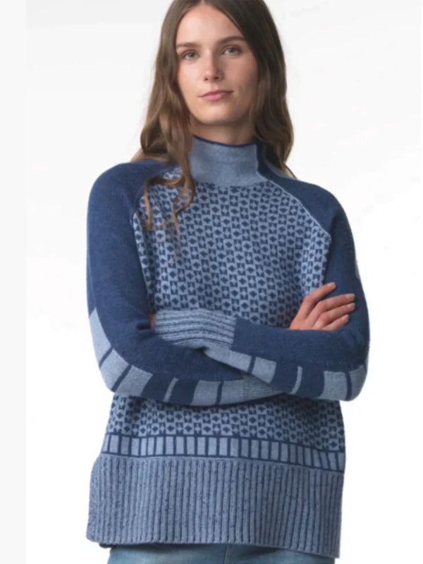 Zaket & Plover Zaket & Plover - Fairisle Intarsia Sweater available at The Good Life Boutique