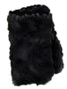 Pandemonium Fingerless Gloves - Cuddly Faux Fur In Black With Rattle And Shake available at The Good Life Boutique