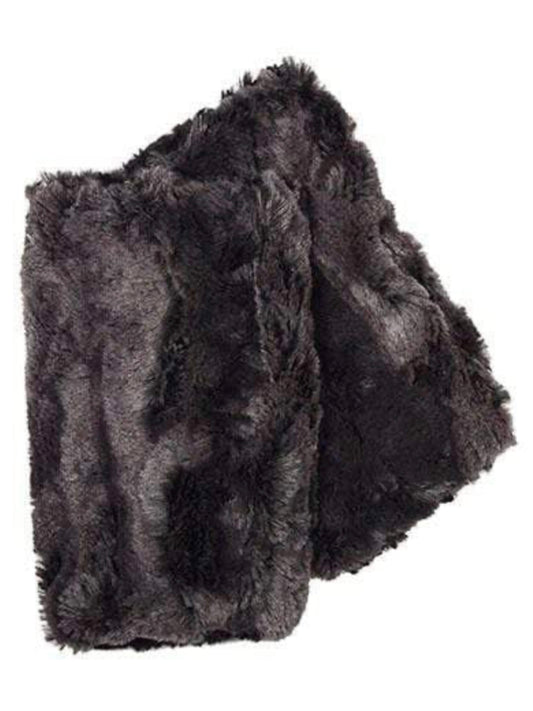 Pandemonium Fingerless Gloves Short - Luxury Faux Fur In Espresso Bean available at The Good Life Boutique