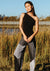 Clara Sun Woo Clara Sunwoo Geo Patch Print Palazzo Pant - Black & White available at The Good Life Boutique