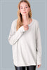 La Miel Soft And Lightweight Waffle Weave Basic Top - White available at The Good Life Boutique