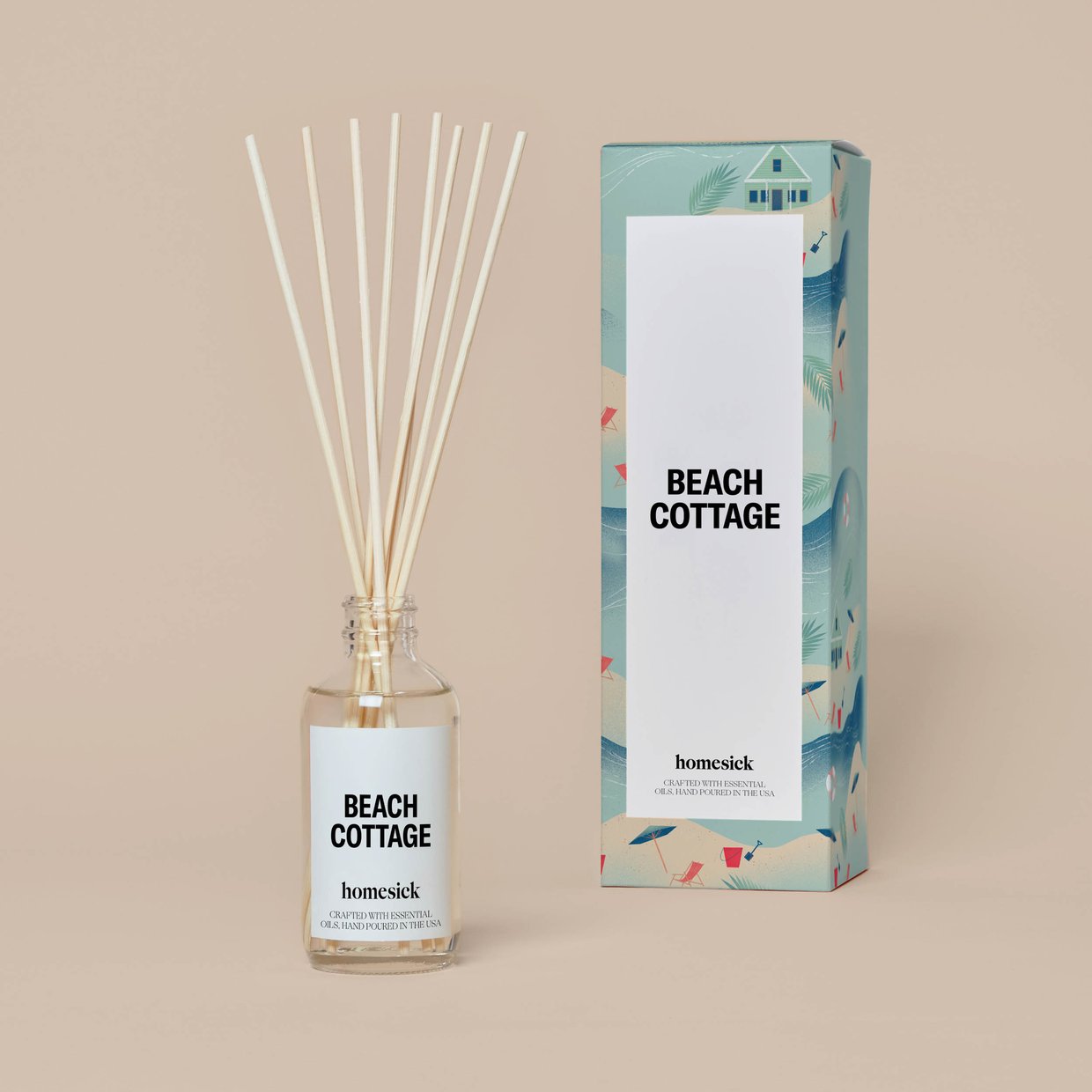 Homesick Homesick Beach Cottage Reed Diffuser available at The Good Life Boutique