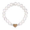 Dune Jewelry Dune Jewelry - Heart Beaded Bracelet - Opal - LBI Sand available at The Good Life Boutique