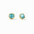 Julie Vos Julie Vos - Honey Stud Earring Gold - Iridescent Bahamian Blue available at The Good Life Boutique