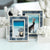Zodax Carved Bone Photo Frame 4"x6" - Blue and white available at The Good Life Boutique