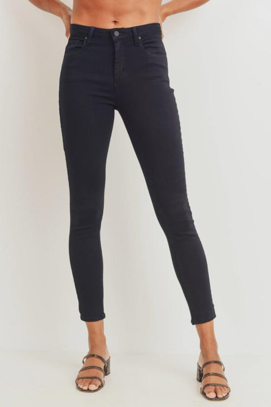 Just Black Denim Just Black Denim 5 Pocket Classic Skinny - With Luxury 'Butter' Fabric in Black available at The Good Life Boutique