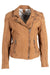 Mauritius Mauritius - Karyn 2 RF  Woman's Leather Jacket - Cognac available at The Good Life Boutique