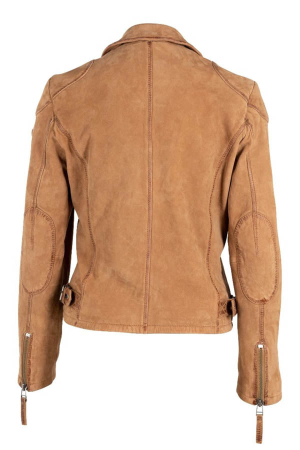 Cognac Karyn Woman\'s Leather - Jacket Life - Boutique – The 2 Good Mauritius RF