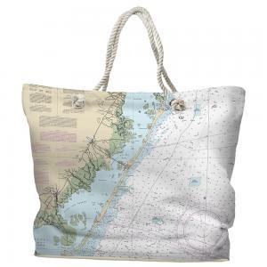 Island Girl Home, INC. LBI, NJ Nautical Chart, Tote Bag available at The Good Life Boutique