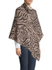 La Fiorentina La Fiorentina Embellished Knitted Poncho - Zebra available at The Good Life Boutique