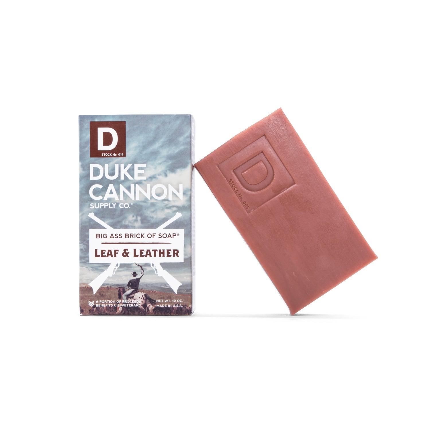 Duke Cannon Big Ass Brick Of Soap - Leaf and Leather available at The Good Life Boutique