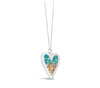 Dune Jewelry Dune Jewelry - Luxe Heart Necklace -  LBI Sand/Shells - S/S available at The Good Life Boutique