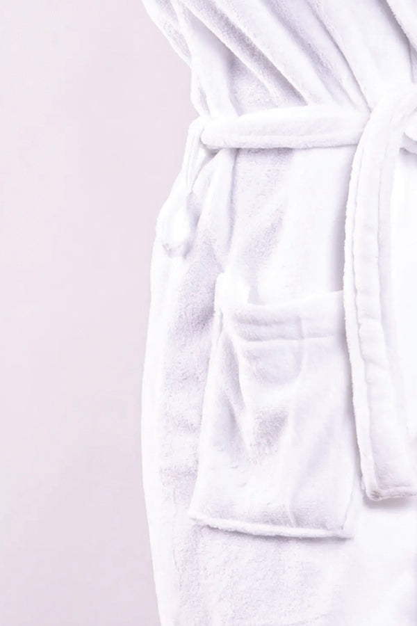 LA Trading Co Luxe Plush Robe - Favorite Aunt - White available at The Good Life Boutique