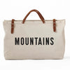 Forestbound Mountains Canvas Utility Bag - Natural available at The Good Life Boutique