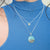 Dune Jewelry Dune Jewelry - Large Marine Necklace - 18" Wheat Chain - Gradient available at The Good Life Boutique