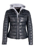 Mauritius Mauritius - Robin CF Woman's Leather Jacket - Navy available at The Good Life Boutique
