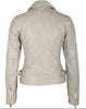 Mauritius Mauritius - Sofia 4 RF Woman's Leather Jacket - Off White available at The Good Life Boutique