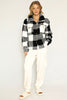 Miss Sparkling Checkered Teddy Sweater available at The Good Life Boutique