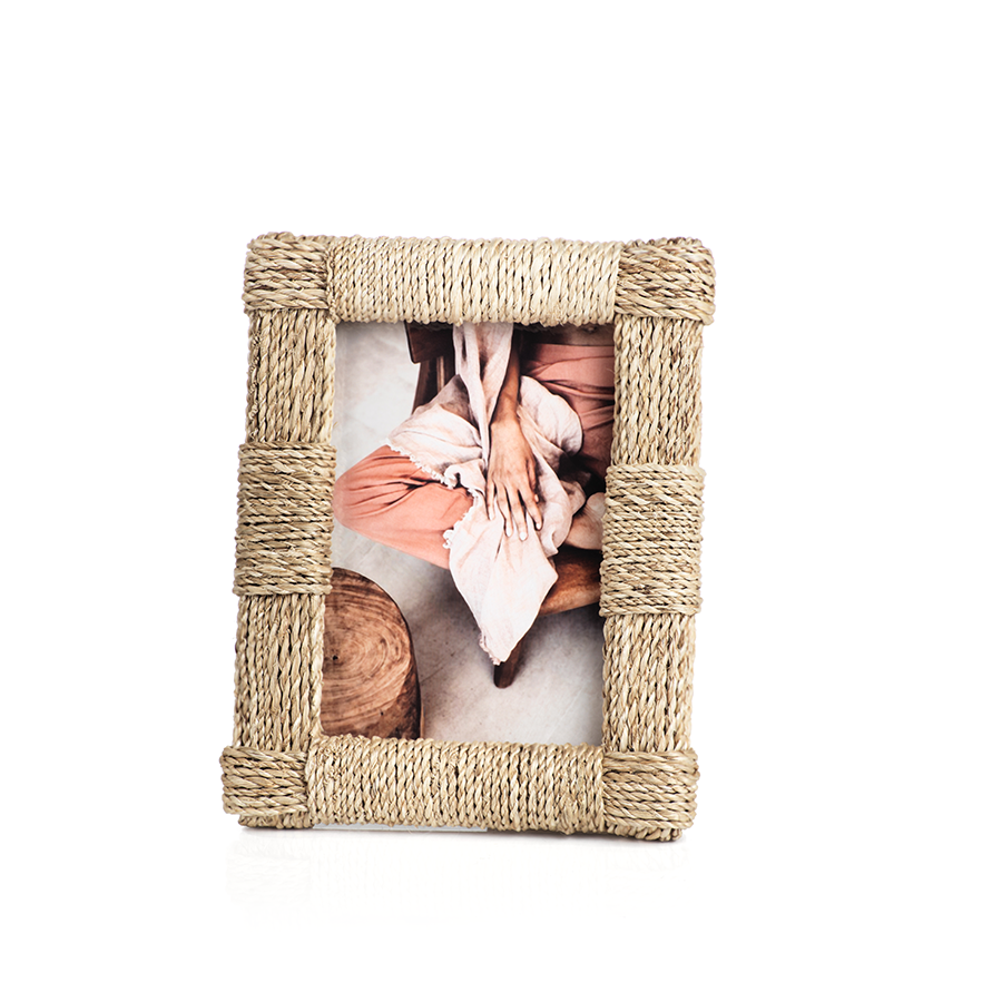 Zodax Abaca Rope Photo Frame-5"x7" available at The Good Life Boutique