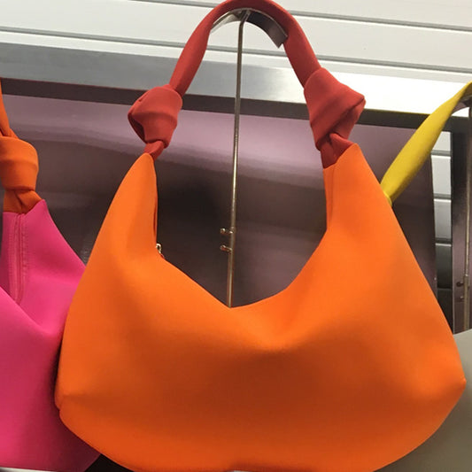 Chinese Laundry Neoprene Hobo - Orange available at The Good Life Boutique