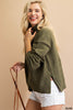 Olive and Leaf Mock Turtleneck Sweater - Olive Green available at The Good Life Boutique