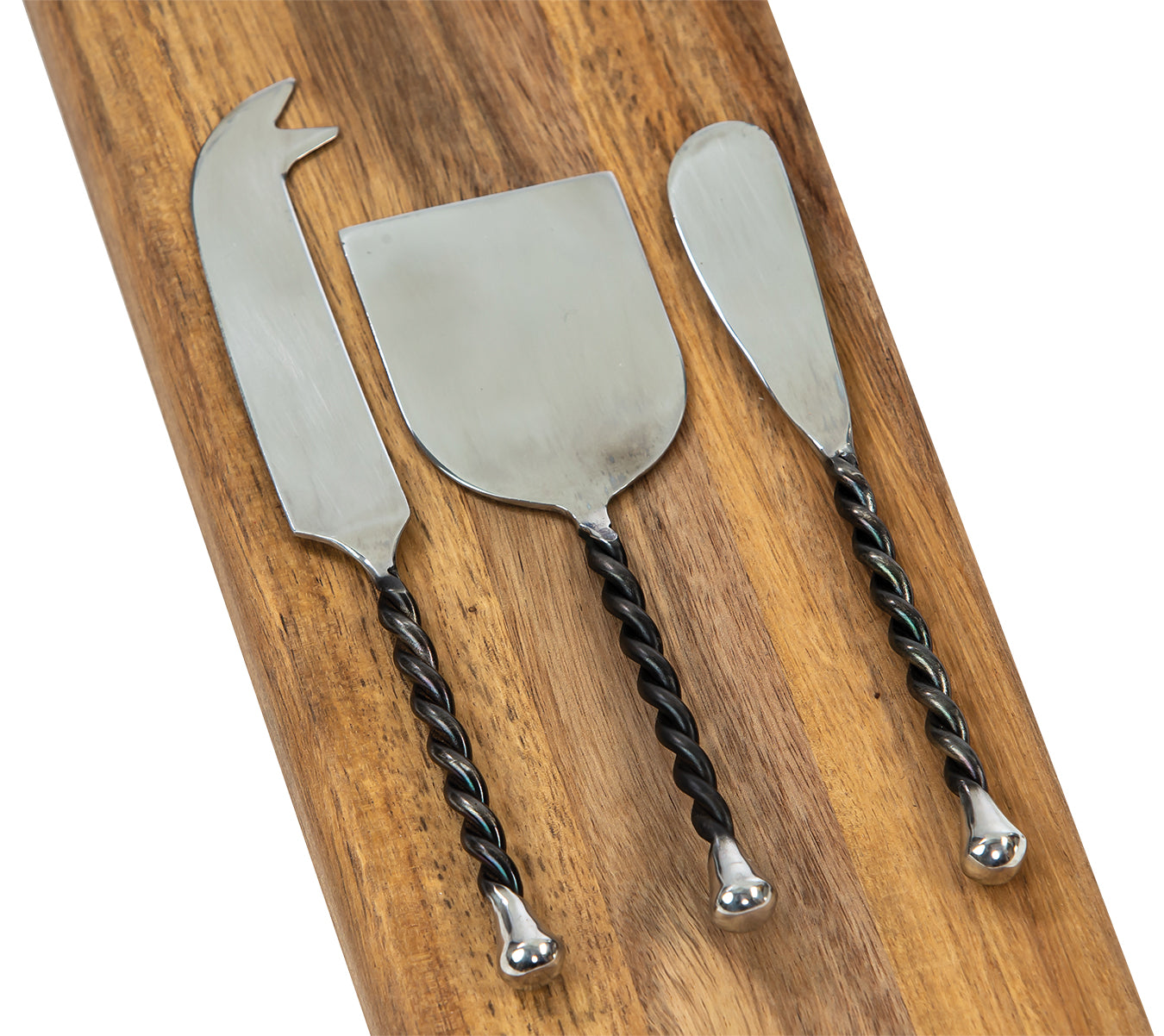 Abalon™ Artisan Forged Stainless Steel Cheese Knives (set of 3