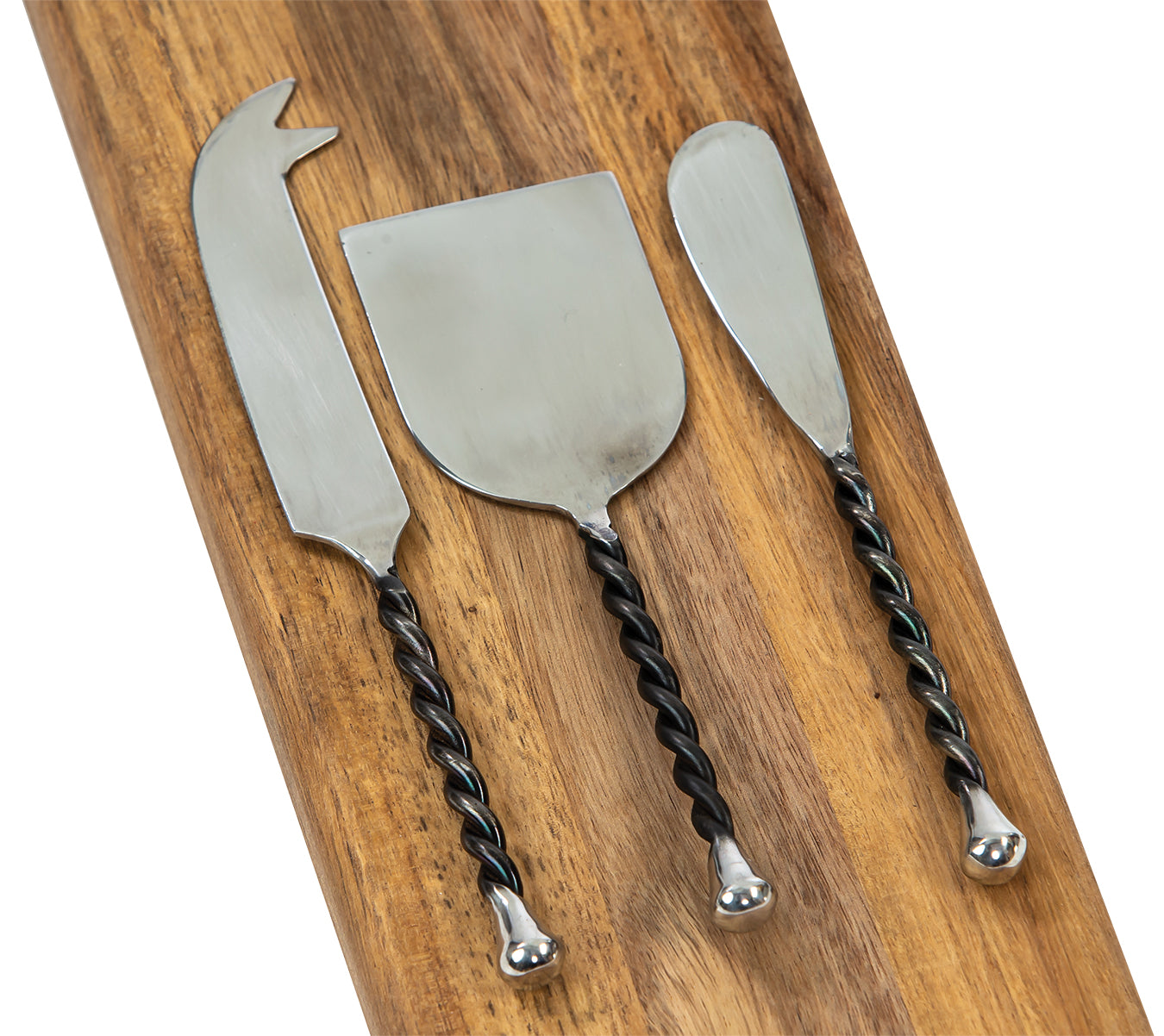 Oak & Olive - Picnic Plus Set of 3 Hand Forged Artisan Cheese Tools - Stainless Steel available at The Good Life Boutique