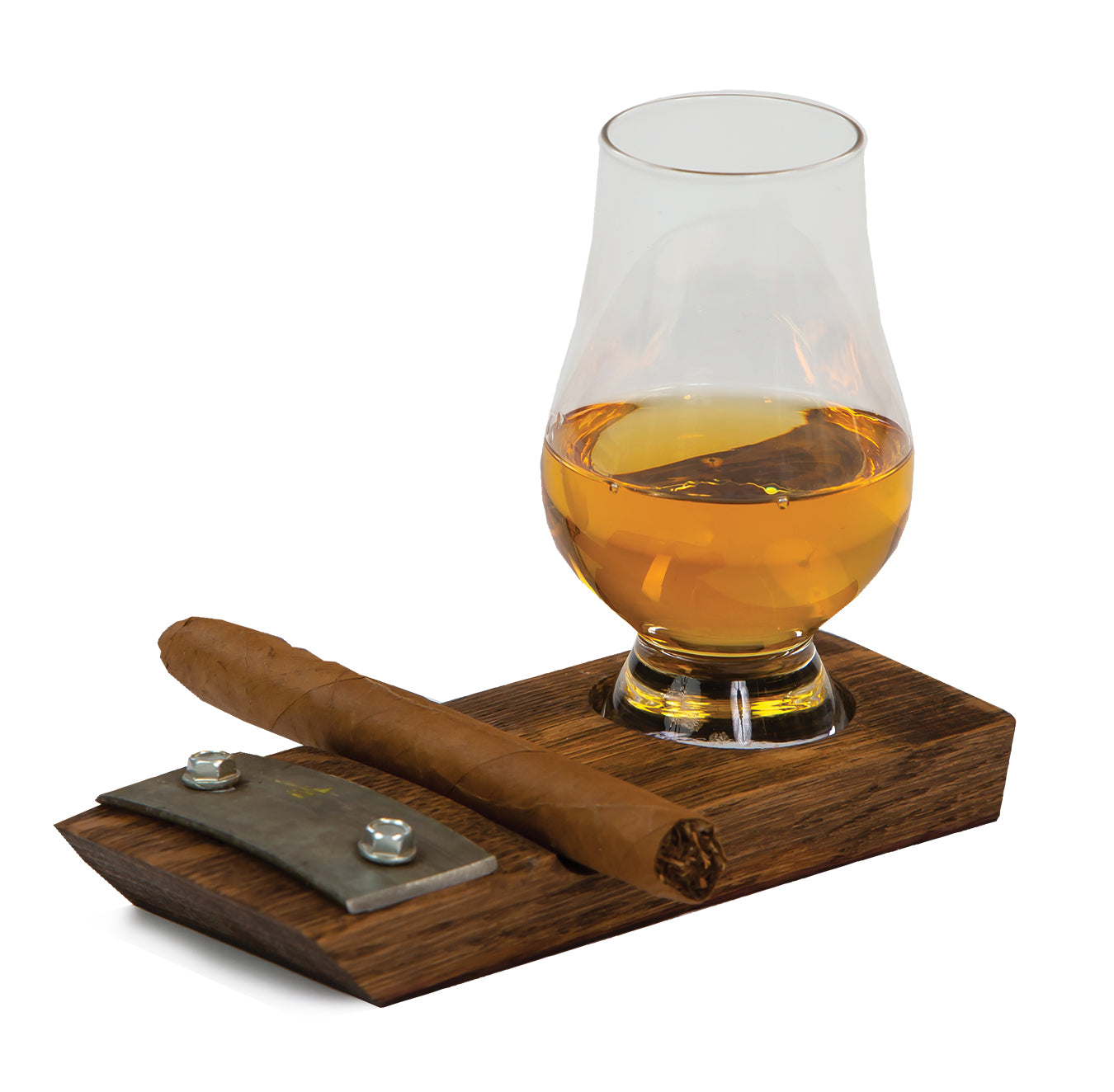 Oak & Olive - Picnic Plus Glencairn Whiskey & Cigar Coaster available at The Good Life Boutique