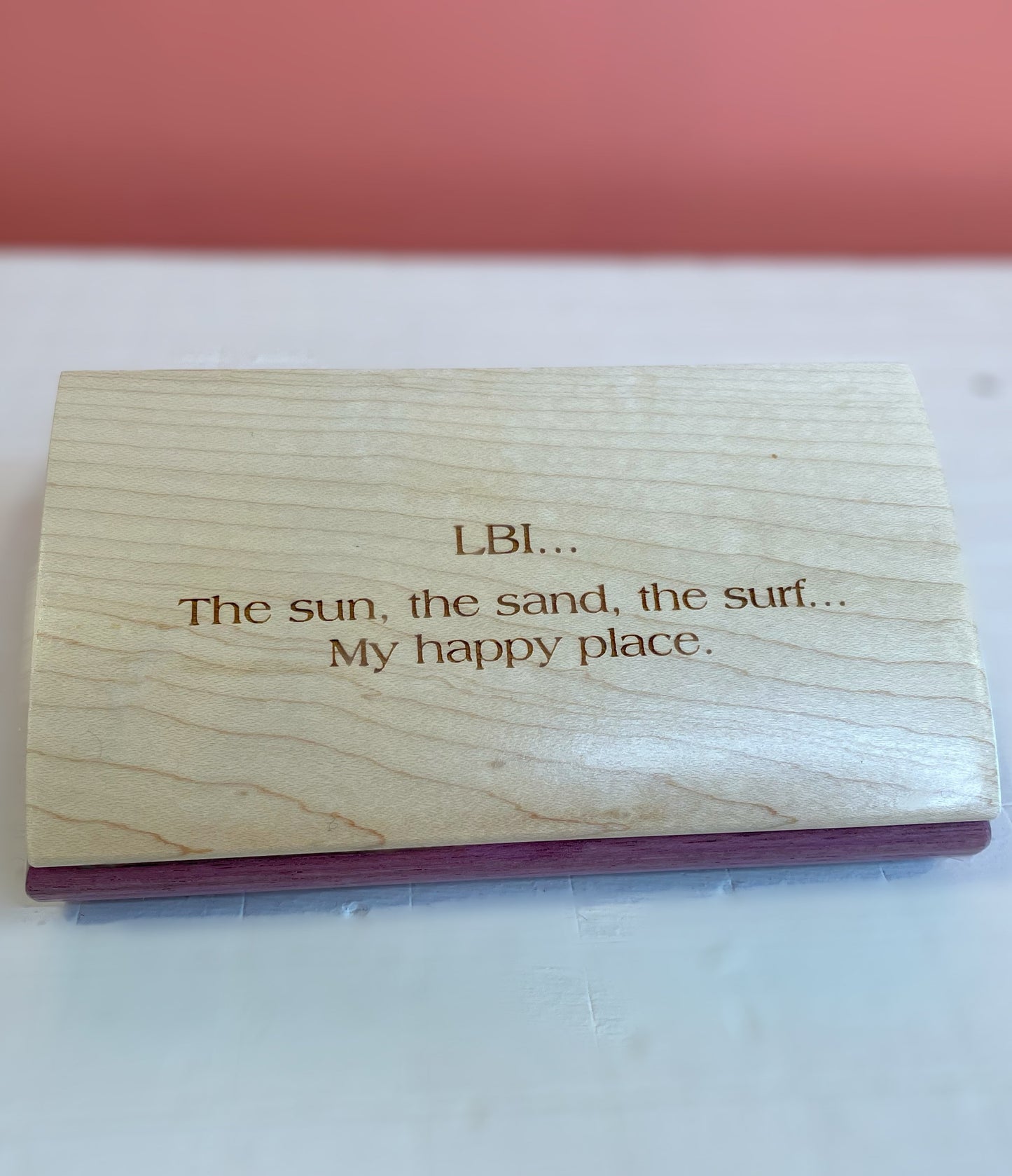 Mikutowski Woodworking Inspirational Box - LBI - My Happy Place available at The Good Life Boutique