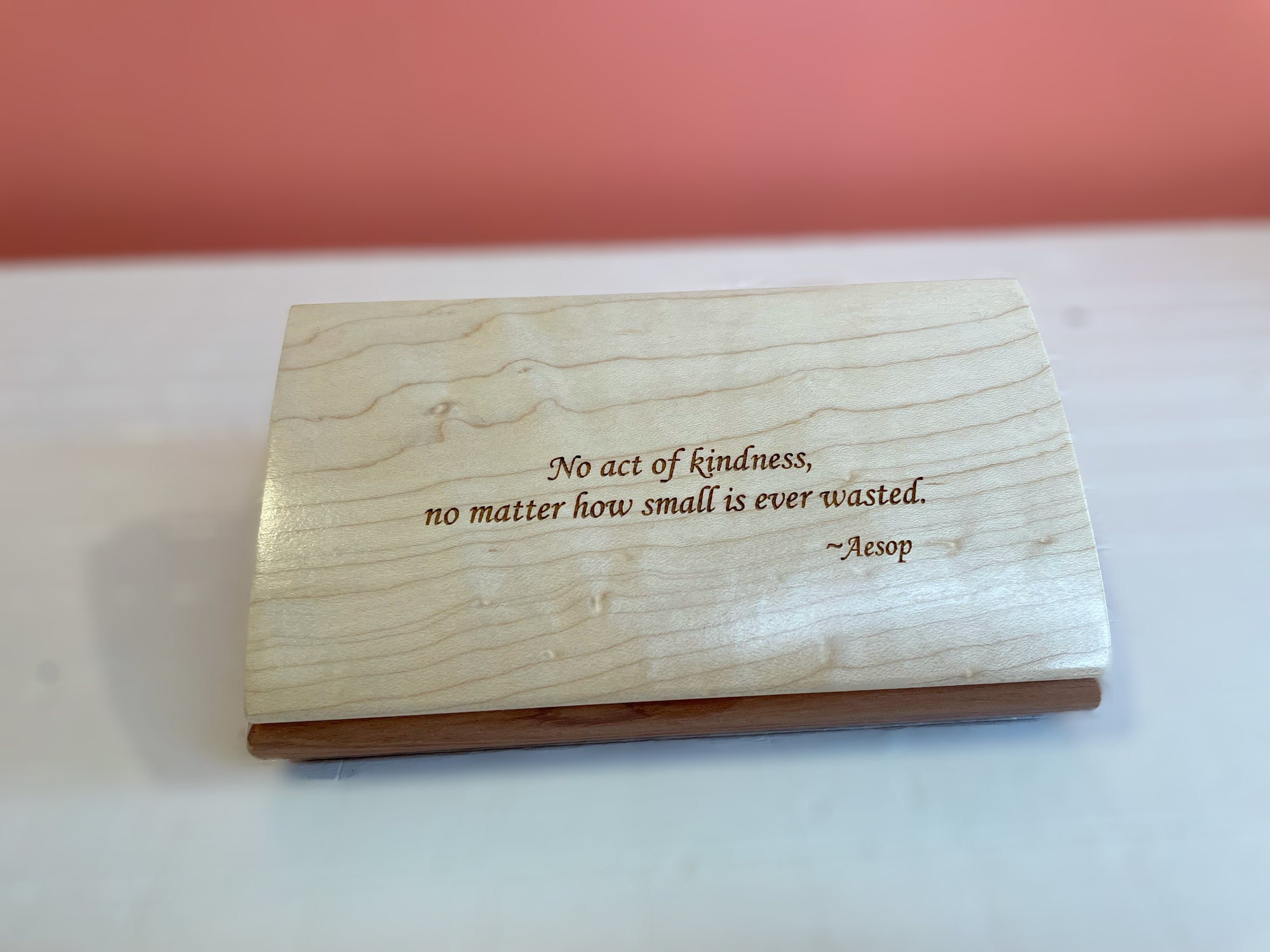 Mikutowski Woodworking Hand crafted Wooden Inspirational Box - Act Of Kindness available at The Good Life Boutique