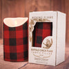 Ragon House Collection 5" Buffalo Check Moving Flame Pillar Candle available at The Good Life Boutique