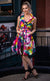 Samual Dong Samuel Dong - Prints Double Dress - Vibrant Color Wheel available at The Good Life Boutique