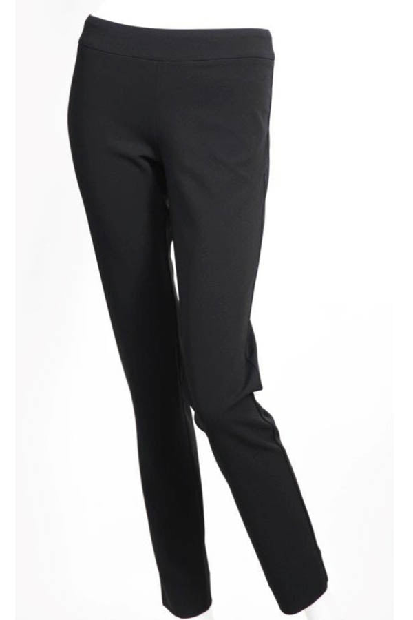 Samual Dong Samuel Dong - Knit Pants Slim Leg- Black available at The Good Life Boutique