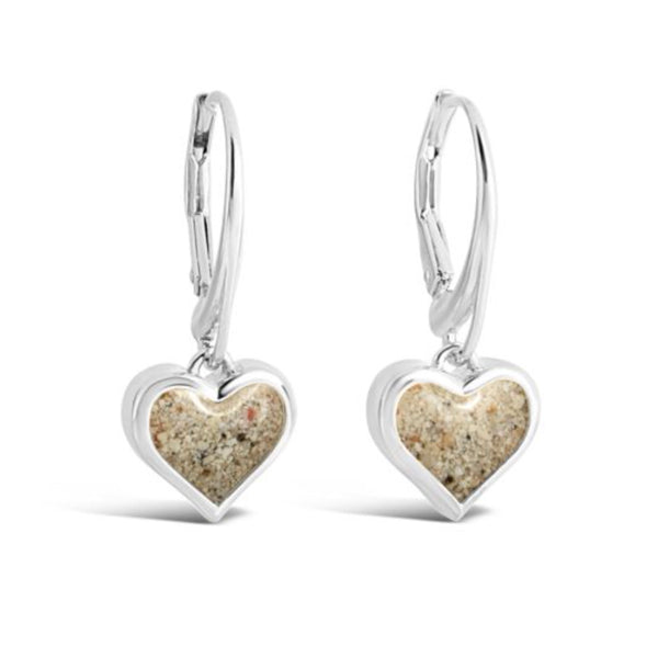 Dune Jewelry Dune Jewelry - Sand Jewel Leverback Heart Earrings available at The Good Life Boutique