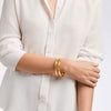 Julie Vos Julie Vos - Savoy Bangle Gold available at The Good Life Boutique