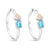 Dune Jewelry Dune Jewelry - Serenity Hoop Earrings - Larimar and LBI Sand available at The Good Life Boutique
