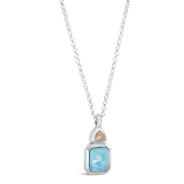 Dune Jewelry Dune Jewelry - Serenity Necklace - Larimar and LBI Sand available at The Good Life Boutique