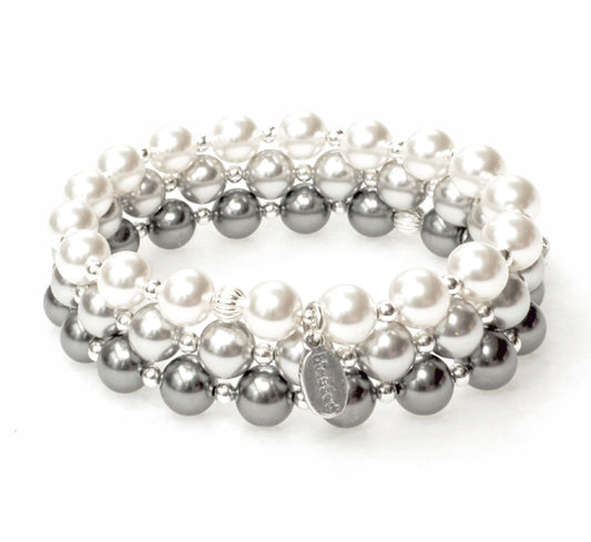 Made As Intended Silver Pearl Count Your Blessings Bracelet available at The Good Life Boutique