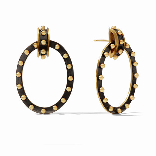 Julie Vos Julie Vos - SoHo Doorknocker Earring Mixed Metal available at The Good Life Boutique
