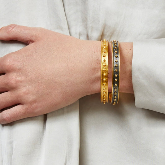 Julie Vos Julie Vos - SoHo Stacking Bangle Gold Medium available at The Good Life Boutique