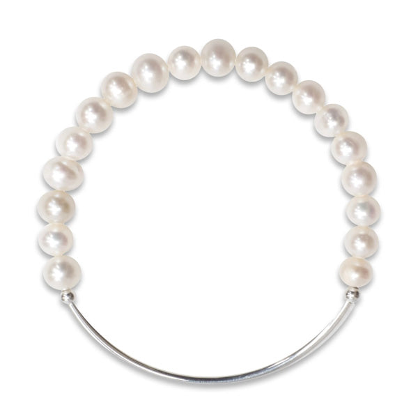 Made As Intended Sorriso In Freshwater Pearl and Sterling Silver available at The Good Life Boutique