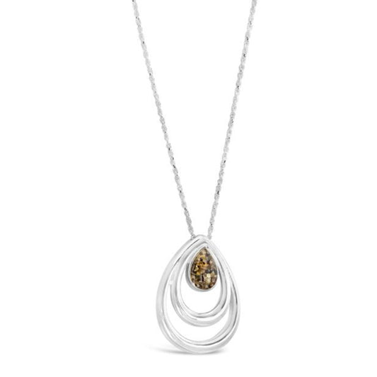 Dune Jewelry Dune Jewelry - Teardrop Ripple Necklace available at The Good Life Boutique