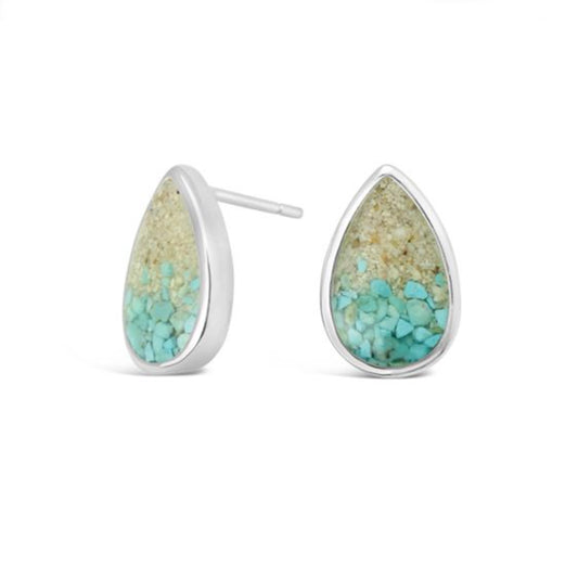 Dune Jewelry Dune Jewelry - Teardrop Stud Earrings - Gradient - LBI available at The Good Life Boutique