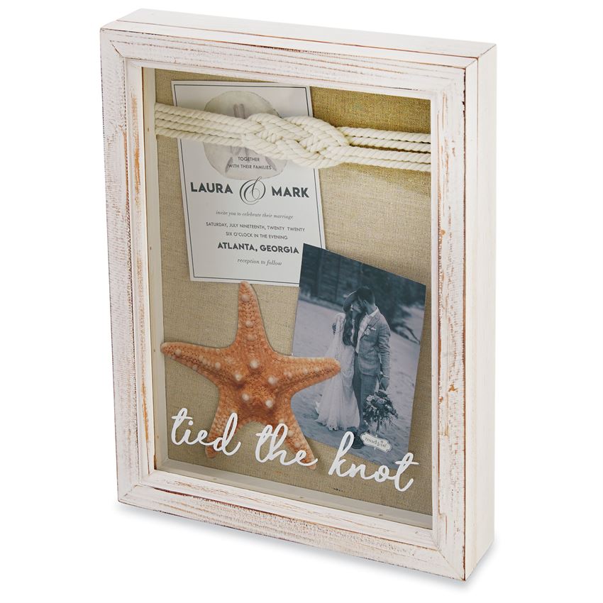 Mud Pie Tied the Knot Shadow Box available at The Good Life Boutique