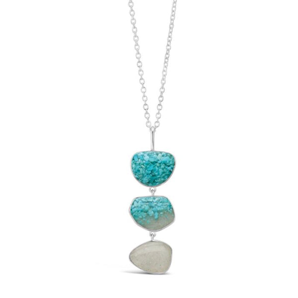 Dune Jewelry Dune Jewelry - Triple Drop Long Necklace  Grad + LBI Sand available at The Good Life Boutique