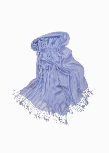 Look By M Solid Scrunch Scarf - Periwinkle available at The Good Life Boutique