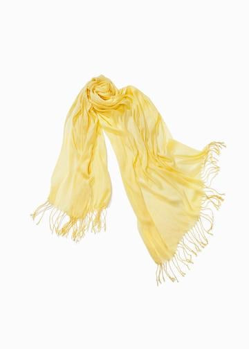Look By M Solid Scrunch Scarf - Yellow available at The Good Life Boutique
