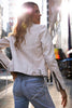 Mauritius Mauritius - Wana RF Woman's Leather Jacket - White available at The Good Life Boutique