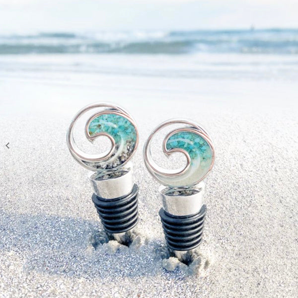 Dune Jewelry Dune Jewelry - Wave Wine Stopper available at The Good Life Boutique