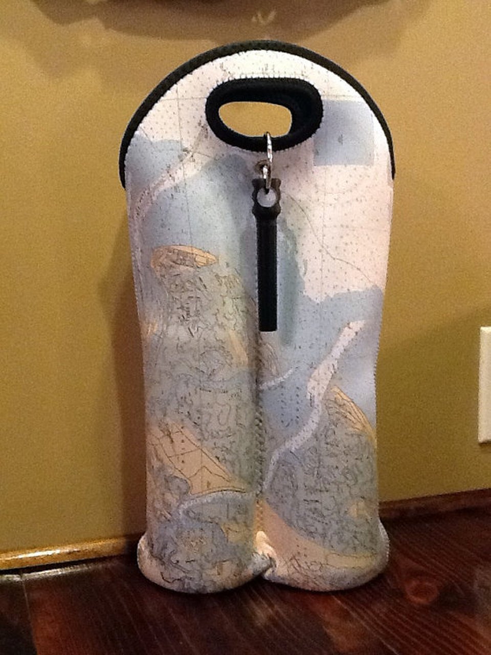 Savannah Jack's LBI Custom Chart Double Wine Bags available at The Good Life Boutique